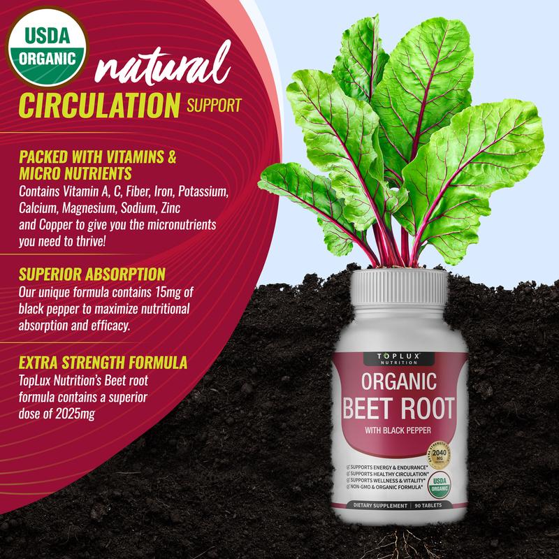 RootRise™ Organic Beet Root Tablets